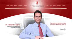 Desktop Screenshot of drfernandovalerio.com.br